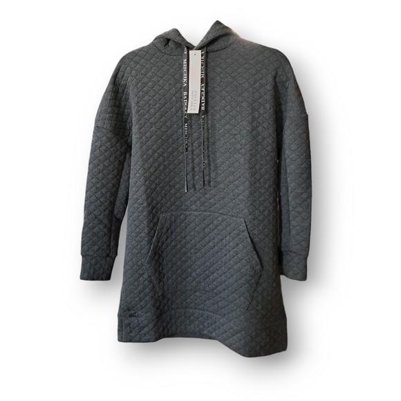 NWT BADGLEY MISCHKA QUILTED HOODIE PULLOVER - Picture 2 of 7